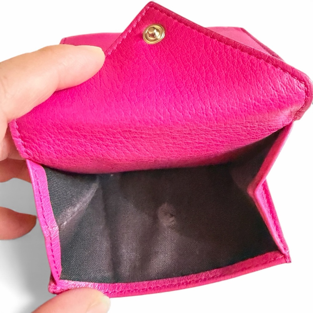 Balenciaga Fuchsia Leather Compact wallet - Picture 8 of 8